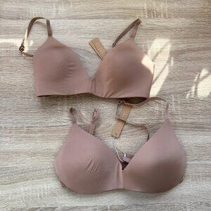 NWT SKIMS Wireless Form Bra Bundle of 2 Sienna 32C
